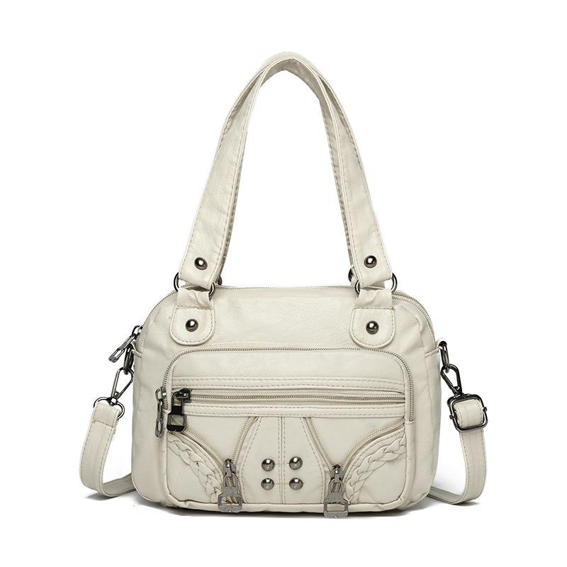 Soft Leather Bag Crossbody Portable Underarm Women's Bag Trendy Handbag New High-end Medium Mother Mobile Phone Bag