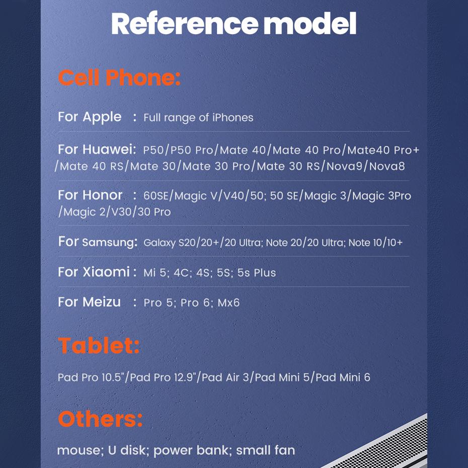 Toocki 4 in 1 Cable USB Type C to USB C / Lightning 60W 3A Fast Charging for Samsung Xiaomi Huawei Realme PD 27W Lightning Cabl