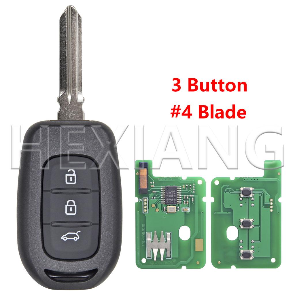 DR 4A PCF7961M 433MHz Car Remote Key For Renault Dacia Sandero Logan Lodgy Dokker Clio4 Master3 Duster Vauxhall Vivaro Trafic
