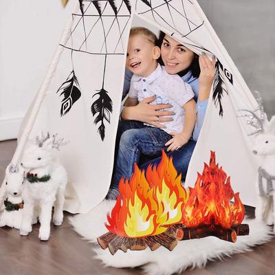 Paper Artificial Fire Flame Fire Party Decoration Campfire Centerpiece 3D Decorative Cardboard