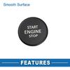 Push Button Starter Switch No.5ED905217 Engine Start Stop Switch Button for Skoda Karoq 2018-2021 Black