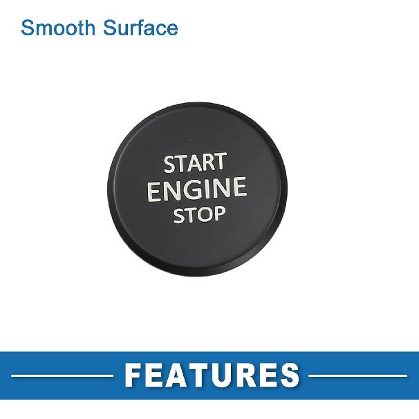 Push Button Starter Switch No.5ED905217 Engine Start Stop Switch Button for Skoda Karoq 2018-2021 Black