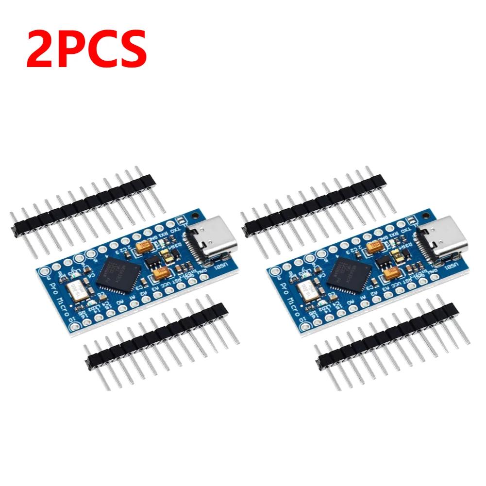 1-10x MICRO/TYPE-C USB Pro Micro for arduino ATmega32U4 5V/16MHz Module with 2 row pin header For Leonardo in stock best quality