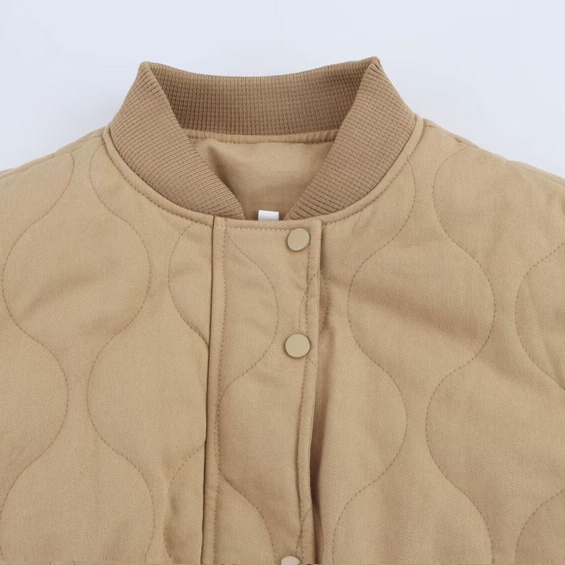 Kaslead New Women Clothes Western Style Fashion Cotton-padded Jacket Loose Pilot Shoulder Width Outerwear 4088246