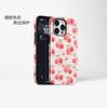Explosive fresh and sweet cherry with magnetic suction iPhone16promax mobile phone case double-layer anti-drop protective case