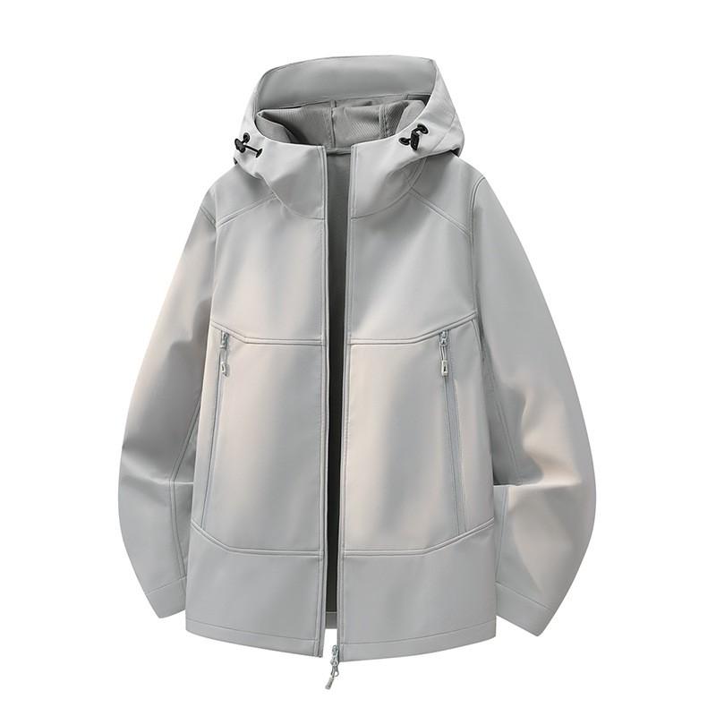 Softshell Jacket Men Women Outdoor Windproof Waterproof Hooded Lightweight Trail Hiking Climbing Coat