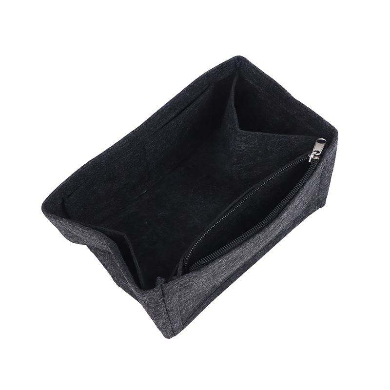Felt Purse Organizer With Compartments Padded Cosmetic Bag Portable Handbag Removable Organizer Liner Women Suitable For Travel