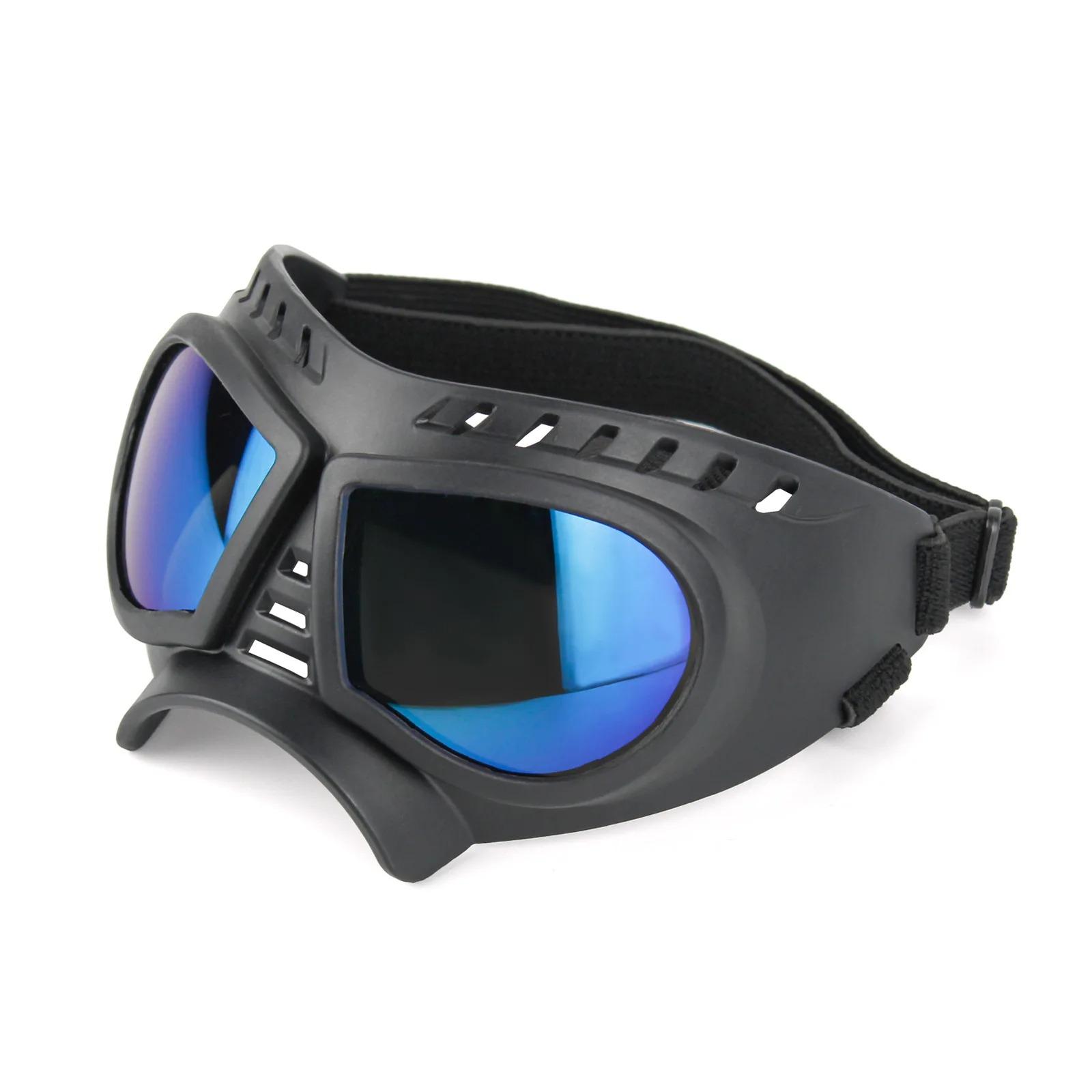 

Очки Cool Pet Dog Goggles Dog Outdoor UV Protection Sunglasses Dog Accessories Защита глаз Водонепроницаемые ветрозащитные регулируемые ремни S синий
