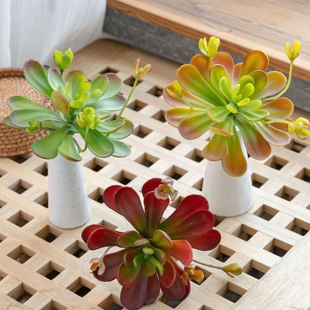 Lifelike Artificial Succulent Plant Real Touch Simulation Bonsai Plant  Home Office Decor