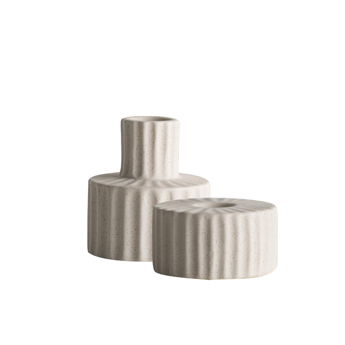 Cross-gear Creative Ceramic Candlestick for Parties & Christmas Decorations