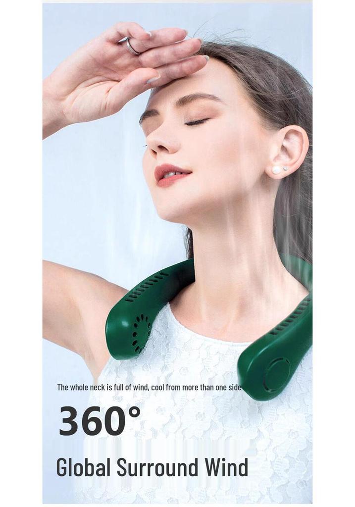 Rechargeable Bladeless Neck-Hanging Mini Fan
