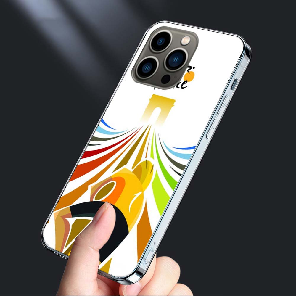 T-Tour De France Bicycle Phone Case For Iphone 16E 15 Pro 14 Plus 17E 16 17 Pro Max Air 11 12 13 Mini Shockproof Capa Cute Co