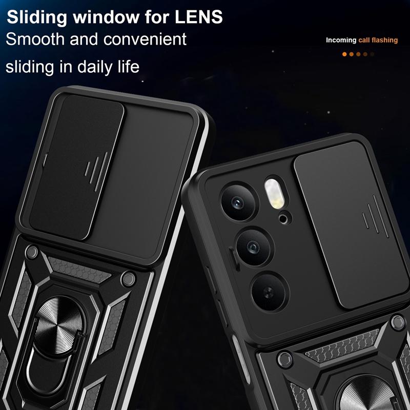 For OPPO Realme C75 C 75 Realme 14X 14 X 4G Case Car Magnetic Ring Holder Slide Camera Armor Shockproof For RealmeC75 Realme14X