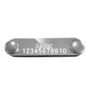 Engravable Microfiber Leather Dog Collar with Adjustable Anti-Lost Tag