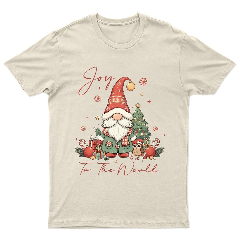 Joy To The World TShirt Unisex Gift Retro Seasonal Funny Xmas Santa Unisexs a