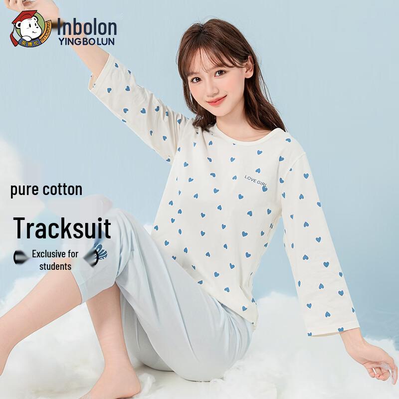 Yingbolun Kids' Pure Cotton Spring/Summer Pajama Set