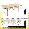 NuFeng Portable Camping Picnic Table and Moon Chair Set