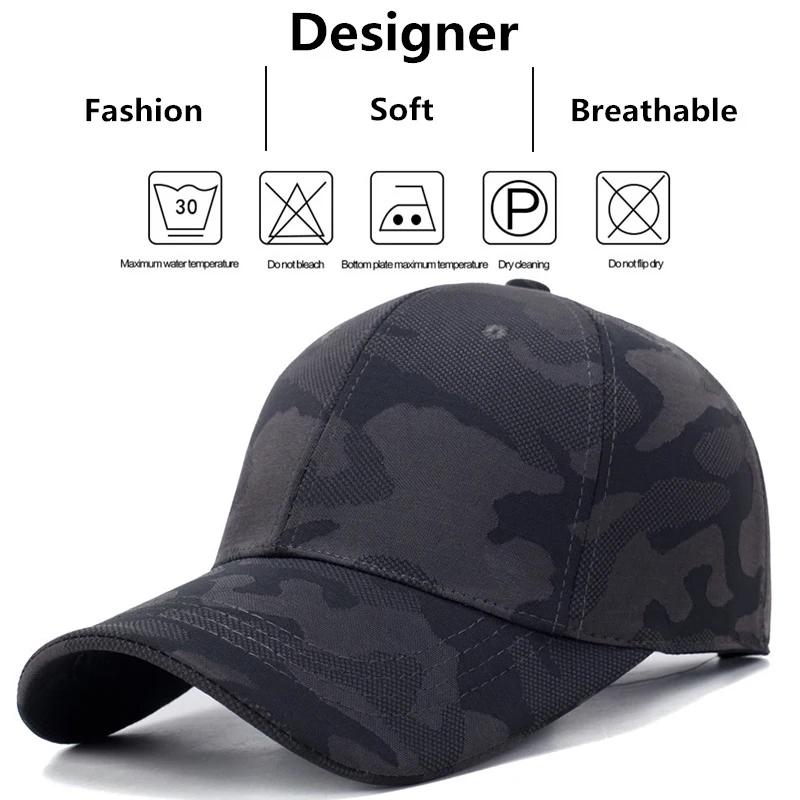 Unisex Simple Camouflage Baseball Caps Spring and Autumn Outdoor Adjustable Casual Hats Sunscreen Hat Sports Golf Cap