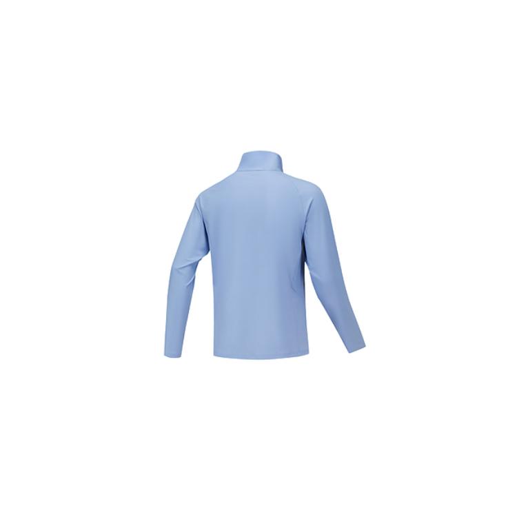Skechers Godri Casual Sports Moisture-Wicking Quick-Dry Stand Collar Jacket Men Jackets Matte-Light-Blue P225M157-05CA
