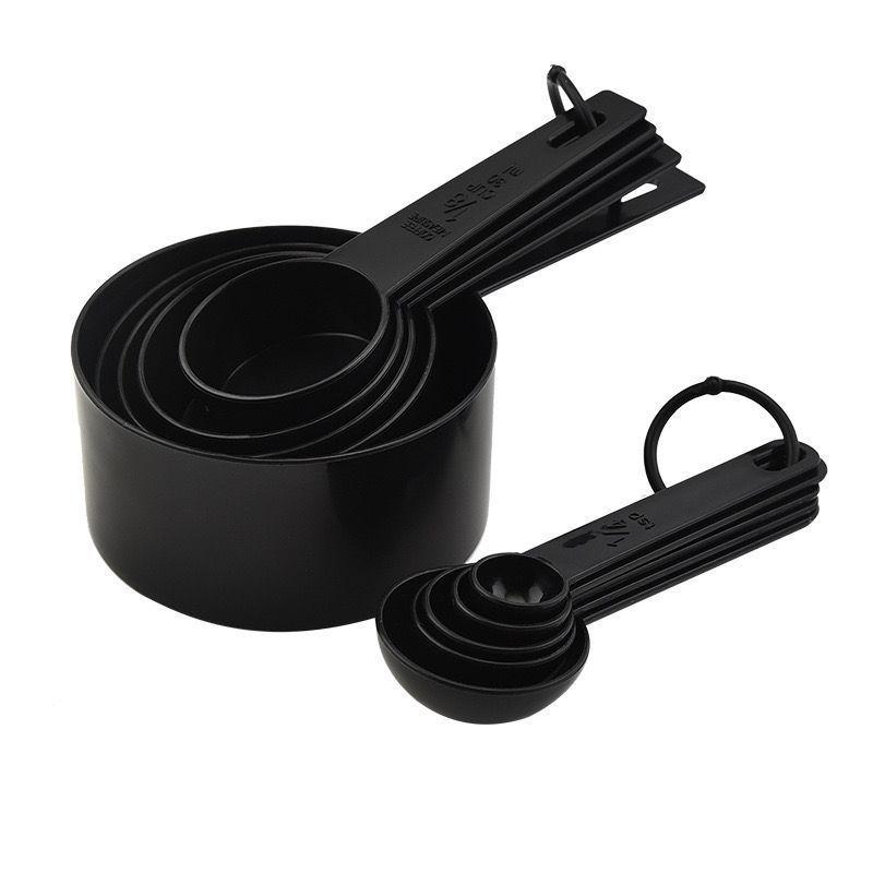 10-Piece Plastic Baking Tools: DIY Cake Measuring Spoon Set with Scale for Milk Powder