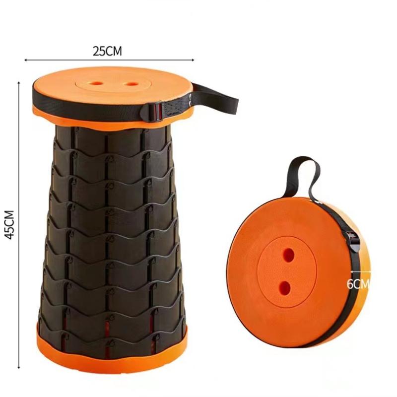 Outdoor Travel Portable Folding Stool Camping Fishing Chair Portable Picnic Fishing Stool Folding and Retractable Stool