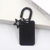 Colorful Kpop Photocard Holder Retractable Plastic Photo Display Holder Spring Lanyard with Star Keychain
