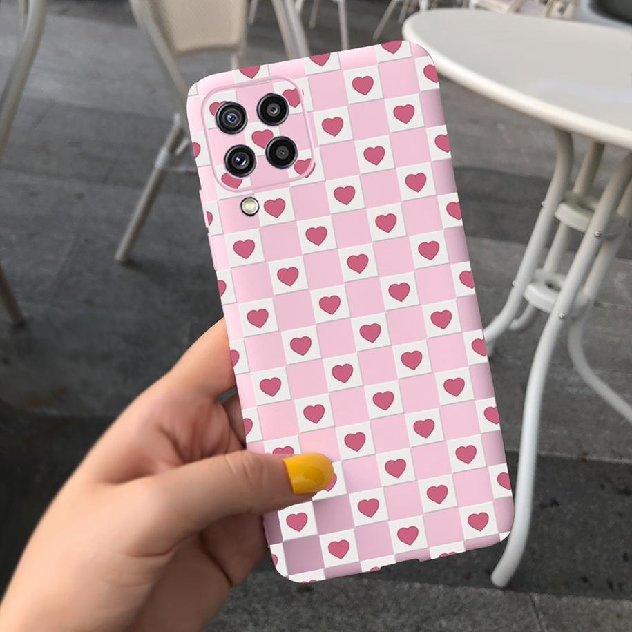 For Samsung M32 Case Silicon Back Cover Flower Phone Case For Samsung Galaxy M32 M12 M42 M52 A12 A22 A32 A42 A52 A72 5G Soft Bag
