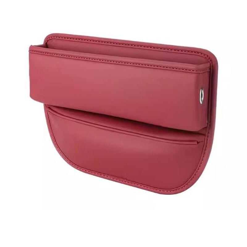 Car Seat Crevice Storage Box Leather Material Car Storage Bag Universal Car Seat Gap Organizer Box Car Accessories Interior