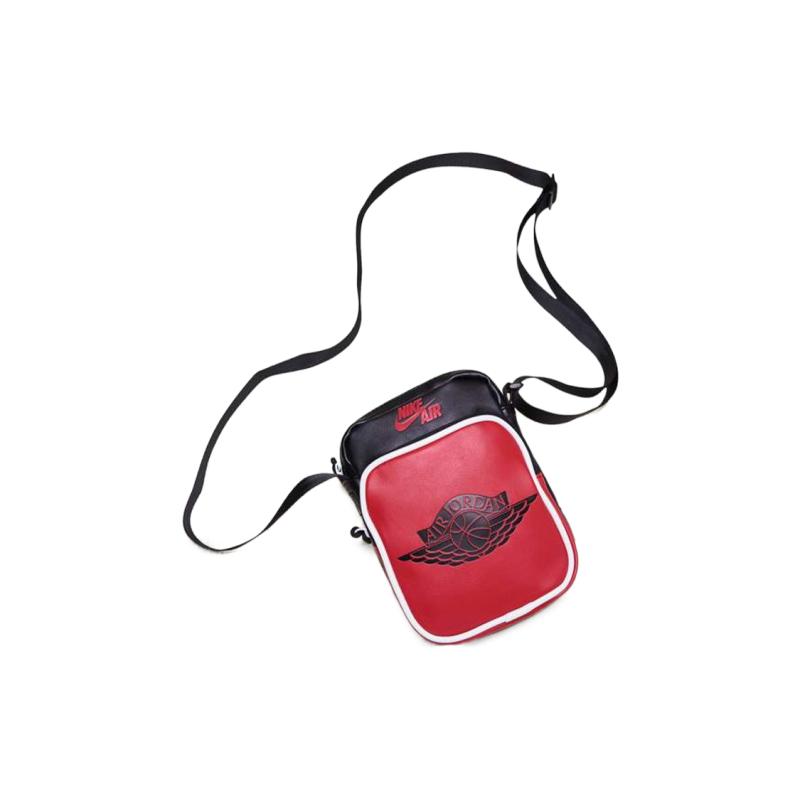 Jordan Polyester Cell Phone Pouch Shoulder Bag Crossbody Bag Small Size Unisex Black Red Multicolor Jordan 9A0443-KR5