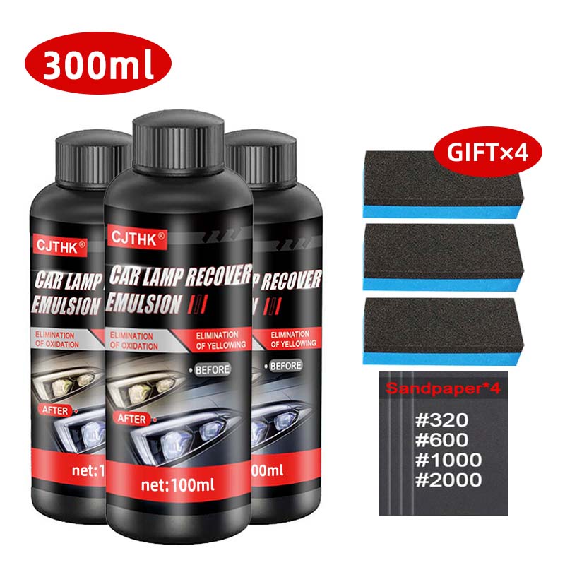 Auto Scheinwerfer Restaurierungs Poliersets Professioneller Scheinwerfer Kratzerentferner Oxidationsreparatur Reinigungspaste Scheinwerferpolitur