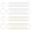 PVD Vacuum Plating 316L Surgical Stainless Steel Hoop Earring Findings Wine Glass Charms Findings Golden & Stainless Steel Color 25x0.7~0.8mm 35x0.8mm