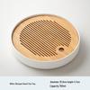 Elegant Round Ceramic Tea Tray