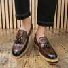 Herren Lederschuhe Slipper Büro Formelle Schuhe Hochzeitsfeier Herren Quasten Kleiderschuhe Atmungsaktive Fahr-Oxfords Schuhe