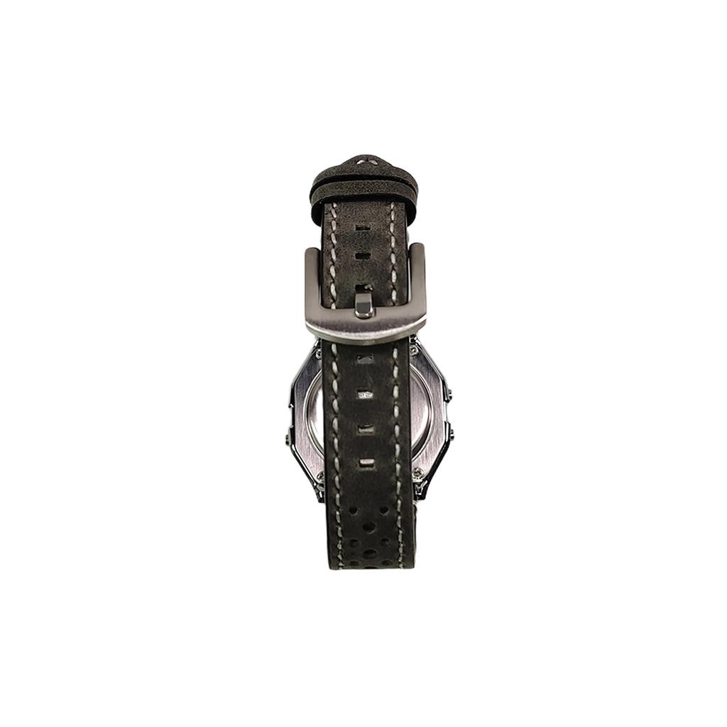CASIO Custom Collection Quartz Movement Leather Strap Watch Unisex Purple Watch Dial A159WA-N1D(Watch5--)