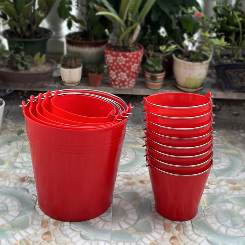 Lukun Heavy-Duty Plastic Round Buckets