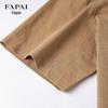 Fapai Men's Linen Blend Short-Sleeve Shirt