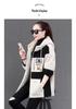 Korean Style Plus Size Mid-Length Lambswool Hoodie for Women - Slimming, Versatile, Thickened, and Cozy.