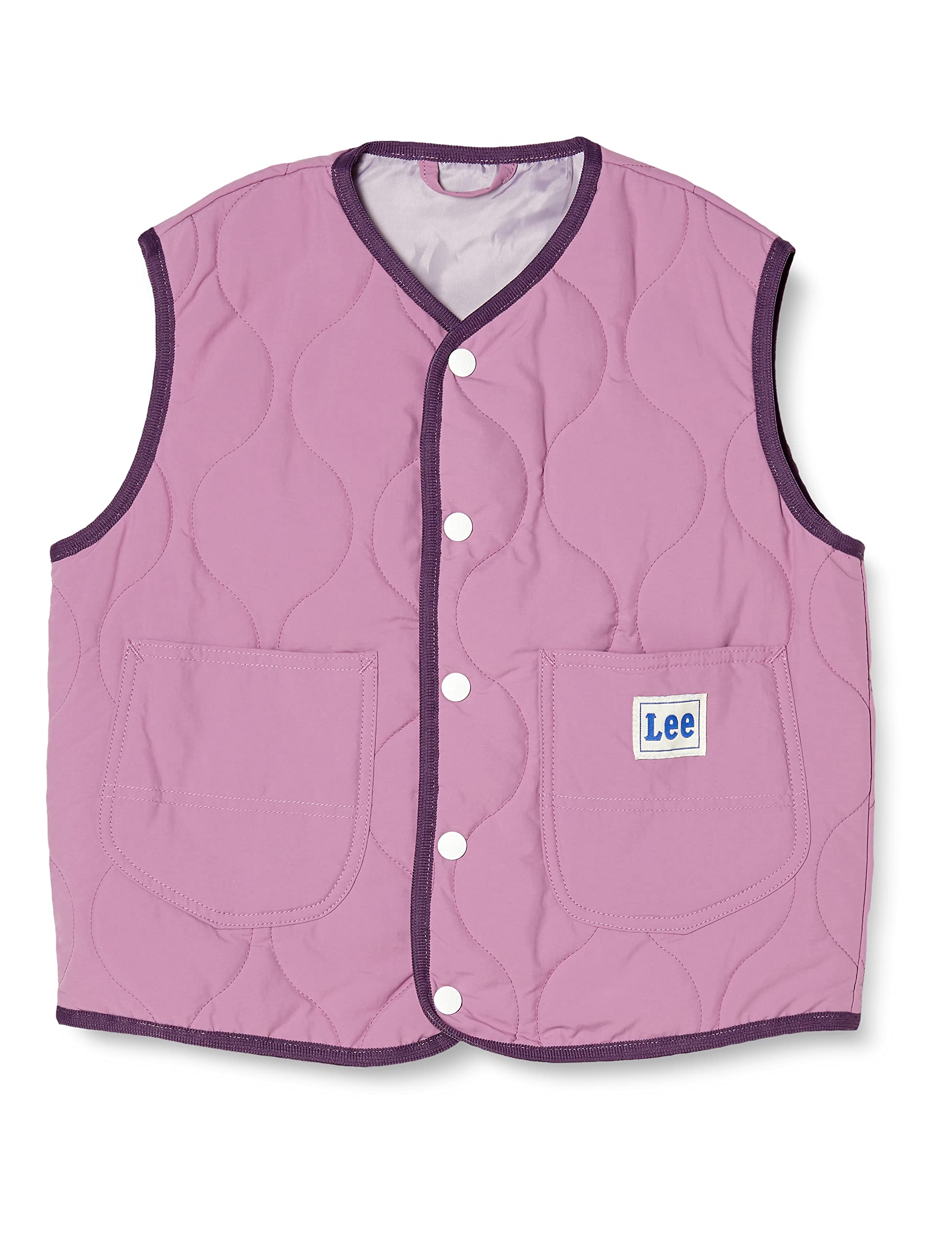 

Lee Official Quilted Size 130 Vest, Kids LK1357-107, Purple, фиолетовый