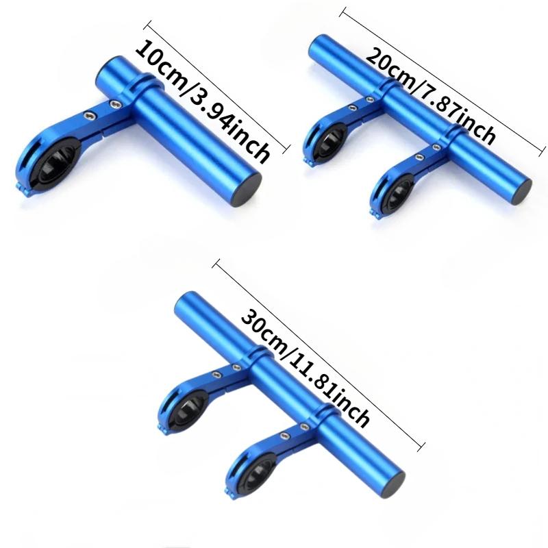 Bike Handlebar Extender 10/20/30cm | Aluminum Alloy Bicycle Stem Riser | Multi-Function Extension Mount for Gopro, Phone & Light | Cycling Accessories