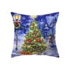 Christmas Atmosphere Santa Claus Print Pattern Cushion Cover Home Decoration Living Room Sofa Square Pillow Cover