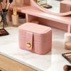 PU Leather Jewelry Storage Box, Mini Compact Gift Box, with Soft Scratch-Proof Interior Jewelry Case, for Rings Earrings Necklaces