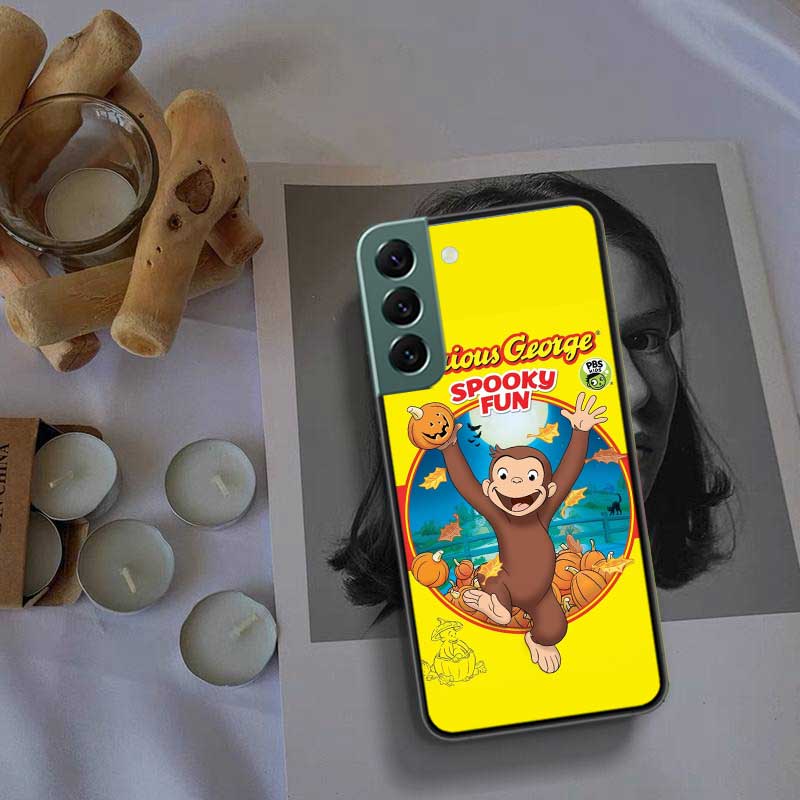 Curious G-Georgeser-m-Monkeis Phone Case For Samsung Galaxy S22 S25 Ultra S21 S10 Plus S26 Edge S20 S23 S24 FE Cover Silicon