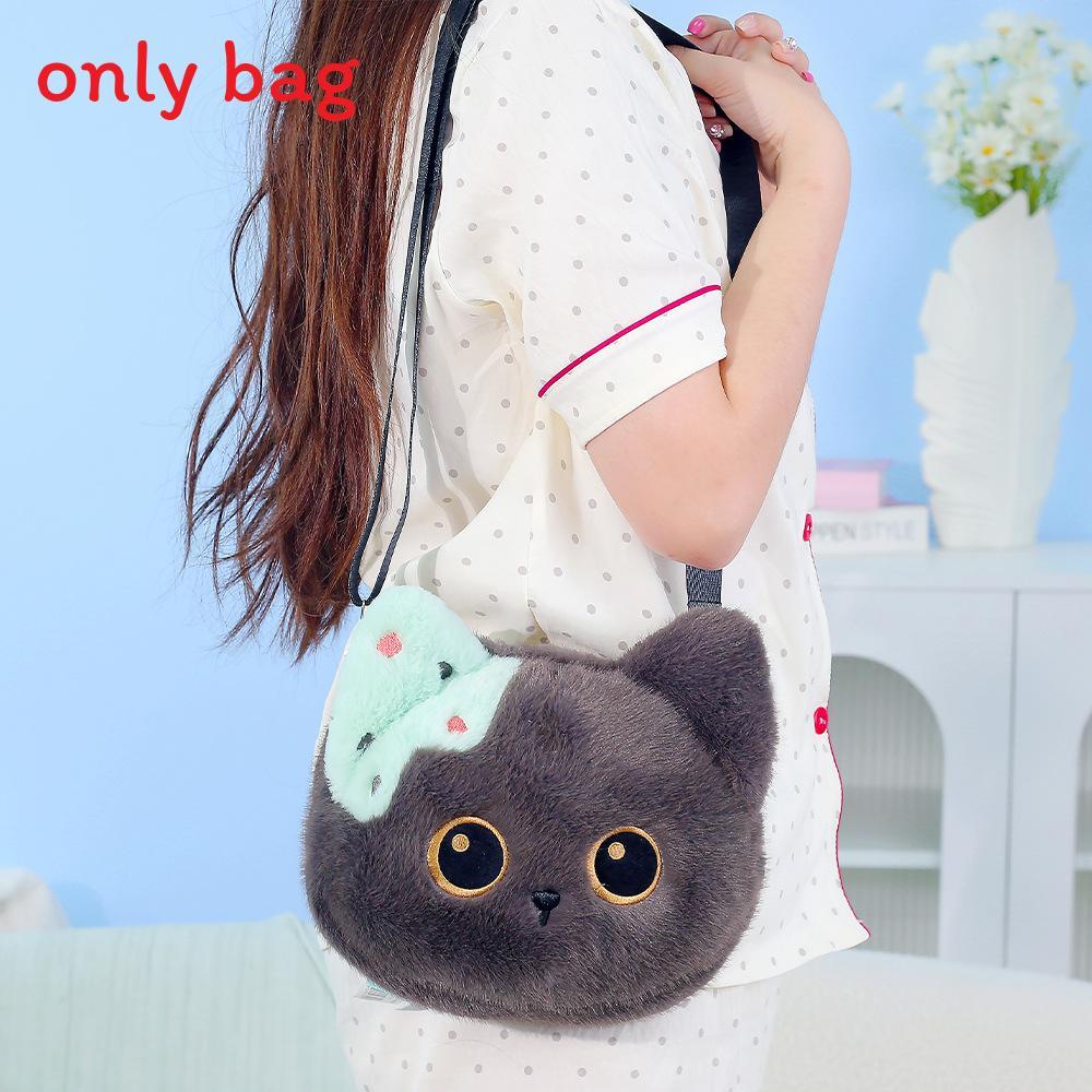 Multi Love Plush Cat Doll Backpack With Large Capacity For Kids And Students