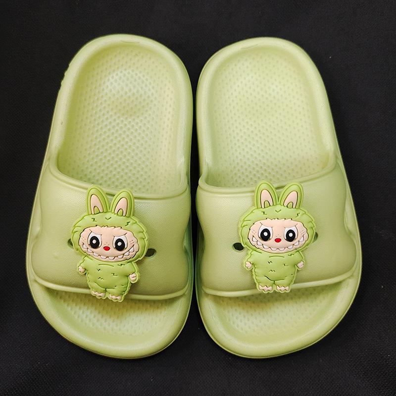 

Labubu Єва Дитячі Мультяшні Домашні Тапочки для Приміщень - Дитячі Круті Тапочки для Ванни 34-35 зелений