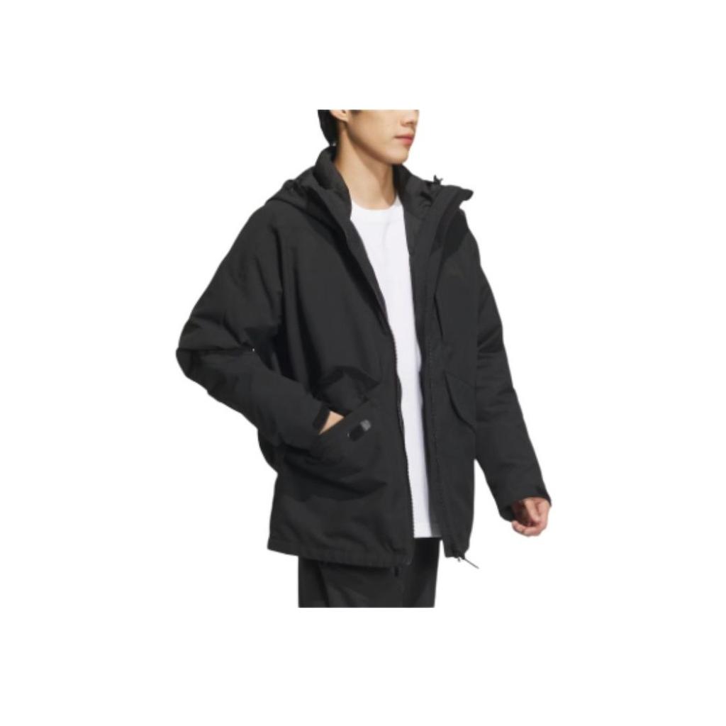 Adidas 3-In-1 Down Loose Fit Fashion Warm Down Jacket Men Jacket Black JY4215