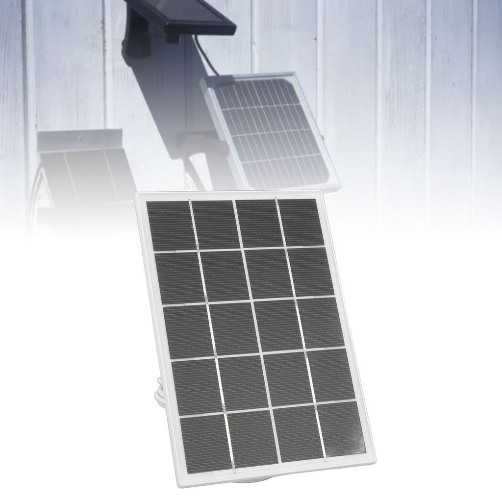 Camera Solar Charging Panel with Bracket 3W 5V Monocrystalline Silicon Type C Security Camera Solar Panel for   Devices