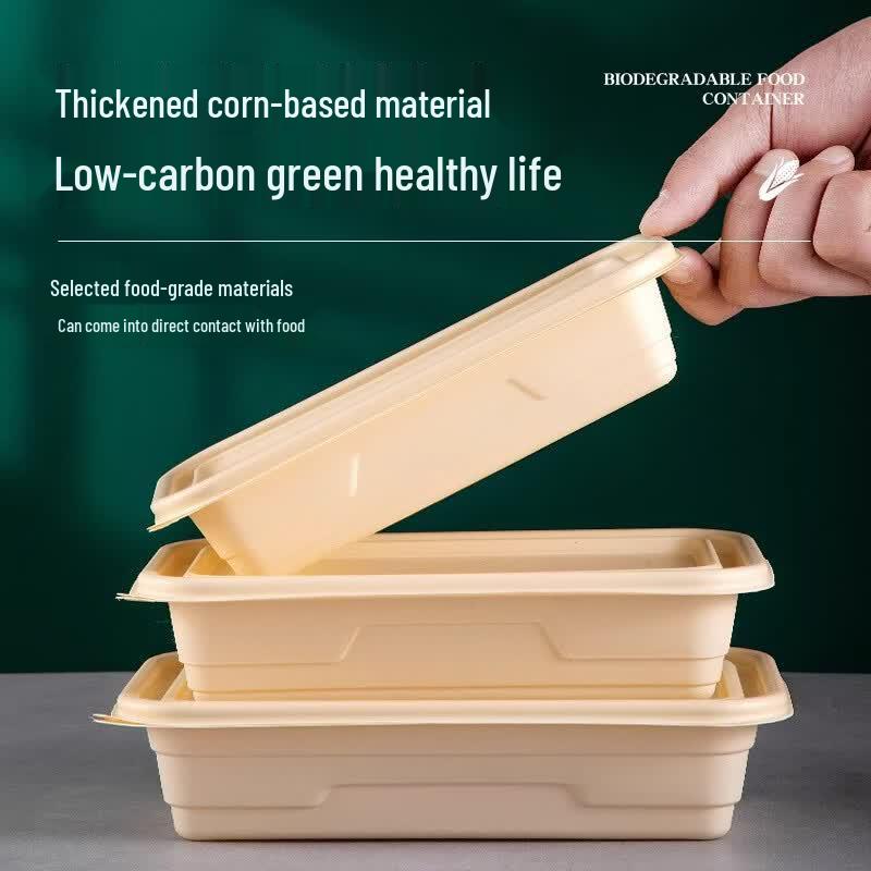 Degradable Rice Husk Divided Lunch Box