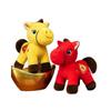 Plush Pony Keychain Toy With Soft Pp Cotton For Animal Lovers And Bag Decor