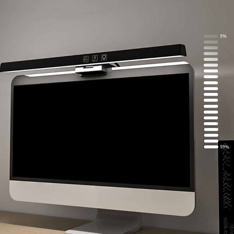 Adjustable Brightness Clip on Reading Light Plastic Texture Suitable for Desktop Screen Energy Efficient LED Task Lamp