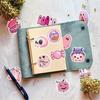 50pcs Kawaii Pink Halloween Stickers - Ghost & Pumpkin Theme, Waterproof Vinyl Decals for Kids Youth & Adults Holiday Party Favors & Gifts